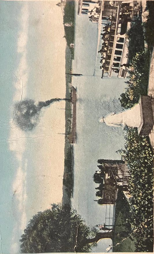 View from Thousand Island House Grounds, Alexandria Bay, Thousand Islands, New York - Vintage Postcard