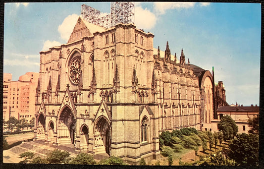 The Cathedral Church of St. John the Divine in New York, New York - Vintage Church Postcard