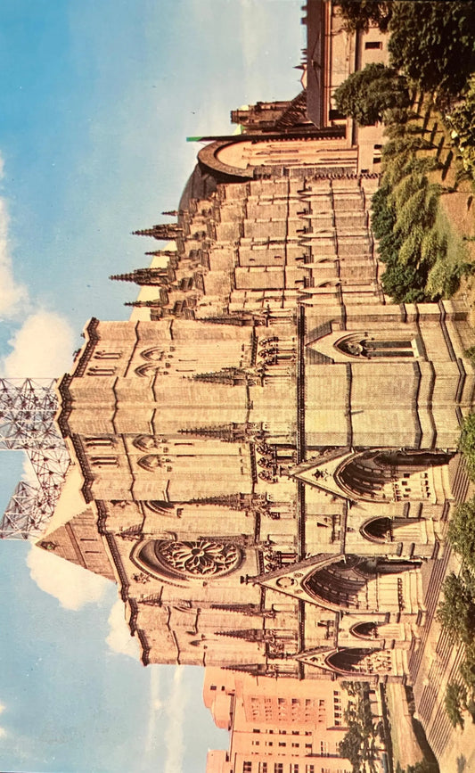 The Cathedral Church of St. John the Divine in New York, New York - Vintage Church Postcard