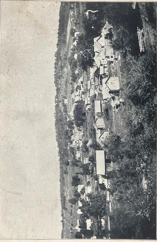 Bird's-eye view of Russell, New York - Vintage 1910 Postcard