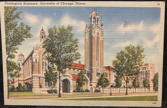 Theological Seminary, University of Chicago, Illinois - Vintage University Postcard