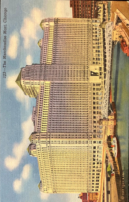 The Merchandise Mart, Chicago, Illinois - Vintage Postcard