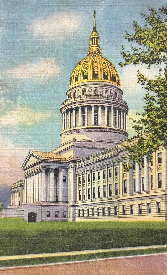 West Virginia State Capitol, Charleston, West Virginia - Vintage Postcard