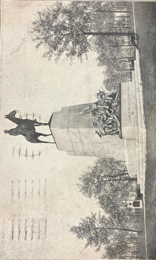 Virginia State Monument, Gettysburg, Pennsylvania - Vintage Postcard