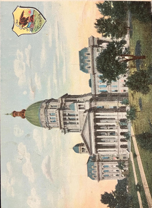 Capitol of Illinois - Springfield, Illinois - 1907 Postcard