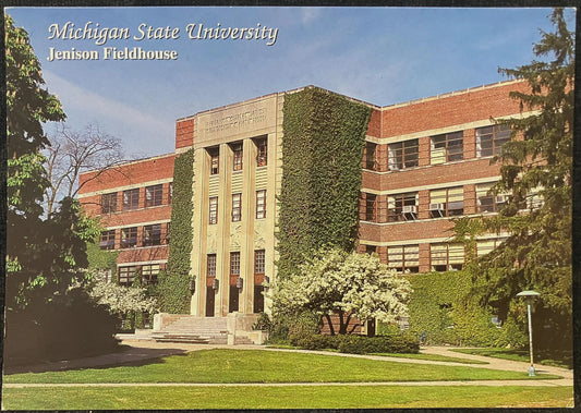 Michigan State University - Jenison Fieldhouse - Photo: John Penrod - Vintage Campus Postcard