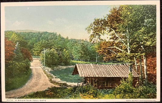 A Mountain Toll Gate, Michigan - Copr. Detroit Photographic Co. - Vintage Postcard