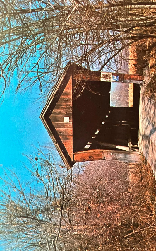 McMillan Bridge in Monroe County, Indiana - Photo: Mitchell - Vintage Covered Bridge Postcard