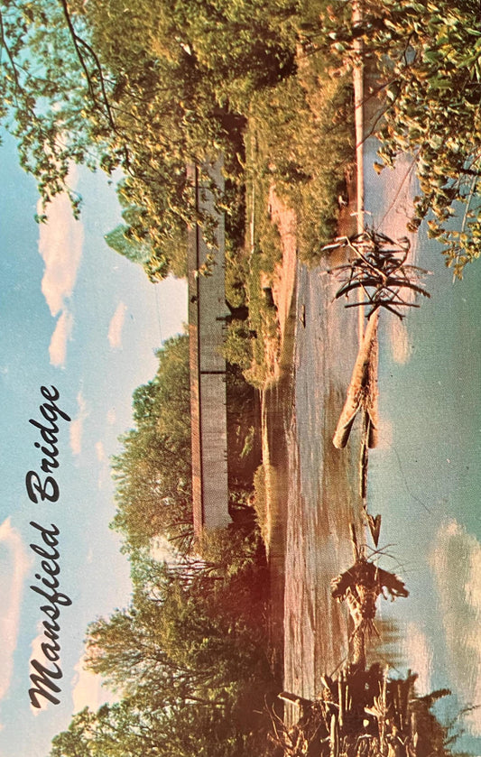 Mansfield Bridge - Indiana - Photo: Parrish - Vintage Bridge Postcard