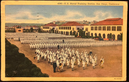 U.S. Naval Training Station, San Diego, California - Vintage Postcard
