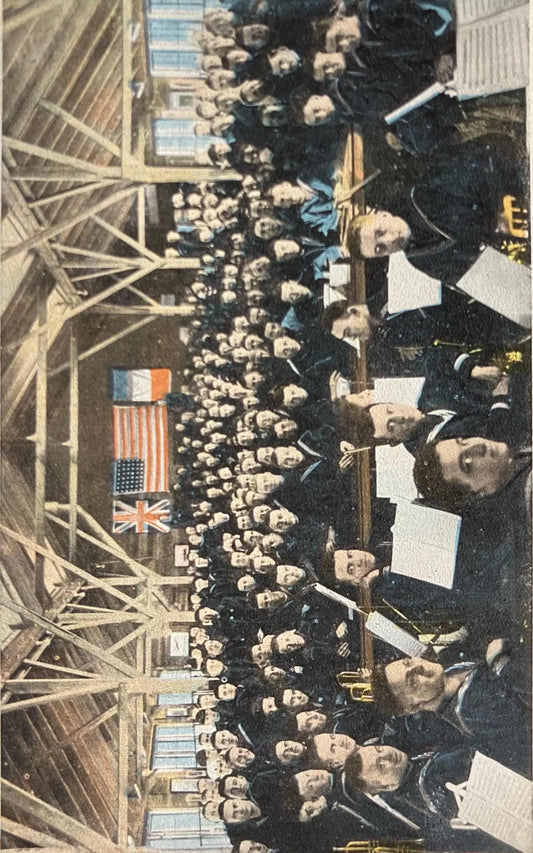 Navy Y.M.C.A. Concert. - U. S. Naval Training Station, Great Lakes, Illinois - Vintage Navy Postcard