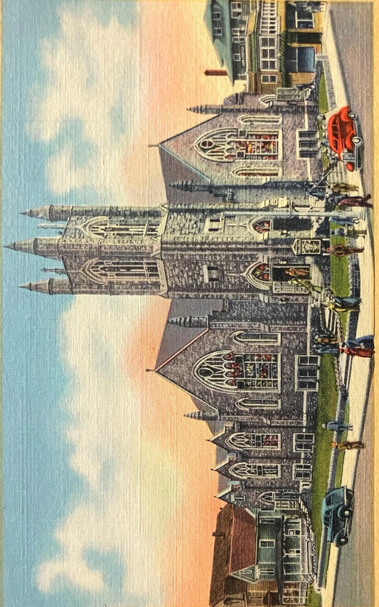 First Methodist Episcopal Church, Ocean City, New Jersey - Vintage Church Postcard