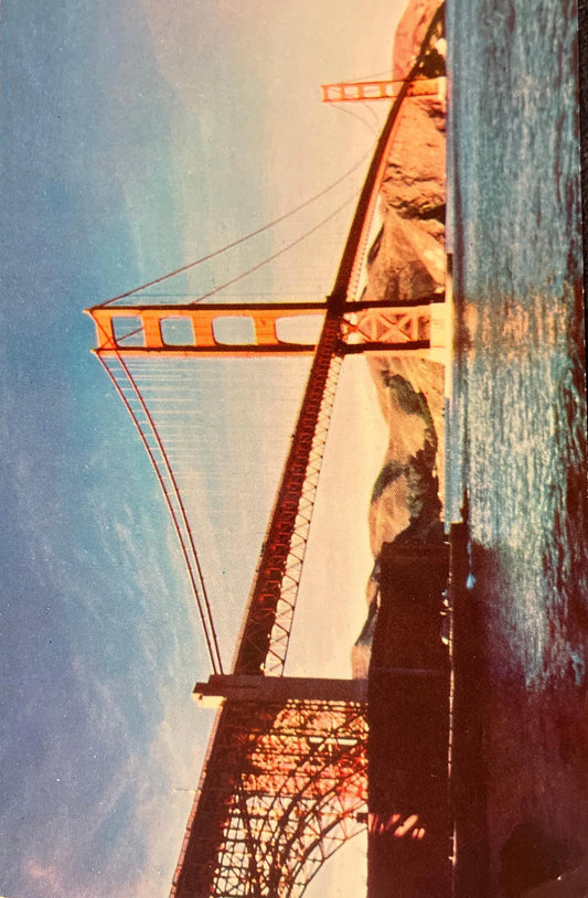 Golden Gate Bridge, San Francisco, California - Vintage 1940s Bridge Postcard