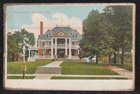 Colonial Club in 1908, Cleveland, Ohio - Vintage early 1900s Postcard