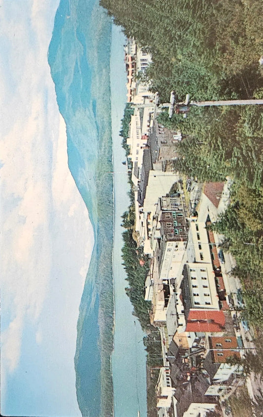 Downtown View Of Harbor - Prince Rupert, British Columbia, Canada - VIntage Postcard