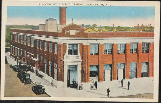 New Journal Building, Elizabeth, New Jersey - Vintage Postcard