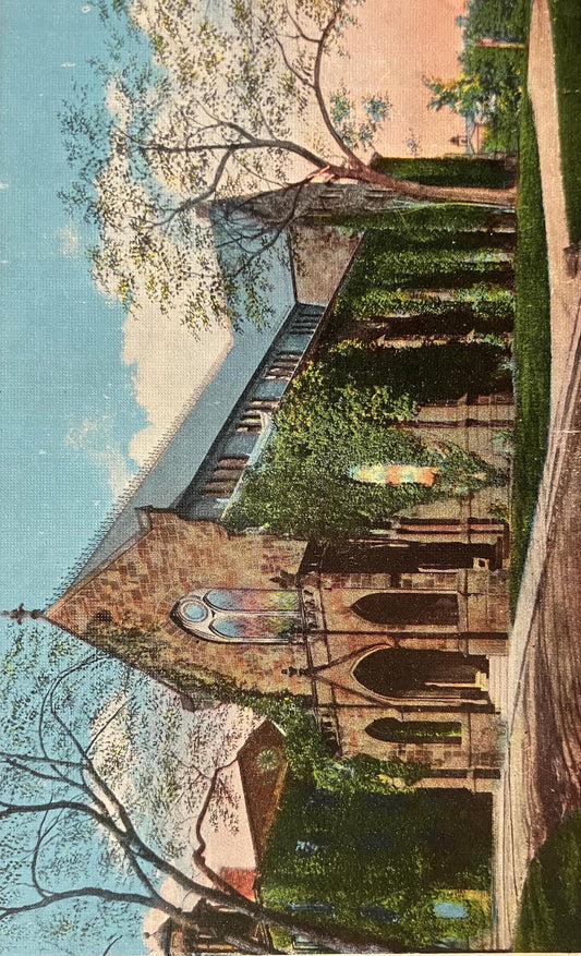 Kirkpatrick Chapel, Rutgers University, New Jersey - Vintage University Campus Postcard