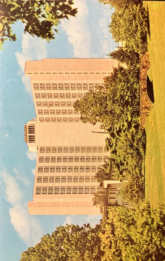 Eigenmann Hall - Indiana University - Bloomington, Indiana - Photo: Dellenback - Vintage University Postcard