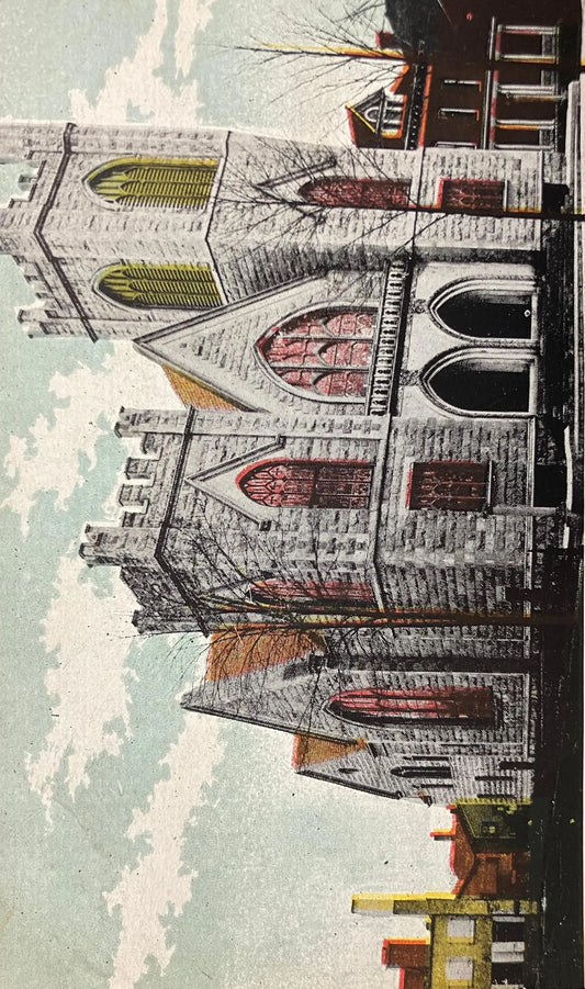 First Christian Church, South Bend, Indiana - Vintage Church Postcard