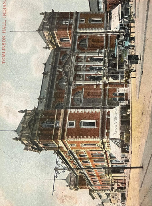 Tomlinson Hall, Indianapolis, Indiana -  Vintage Postcard