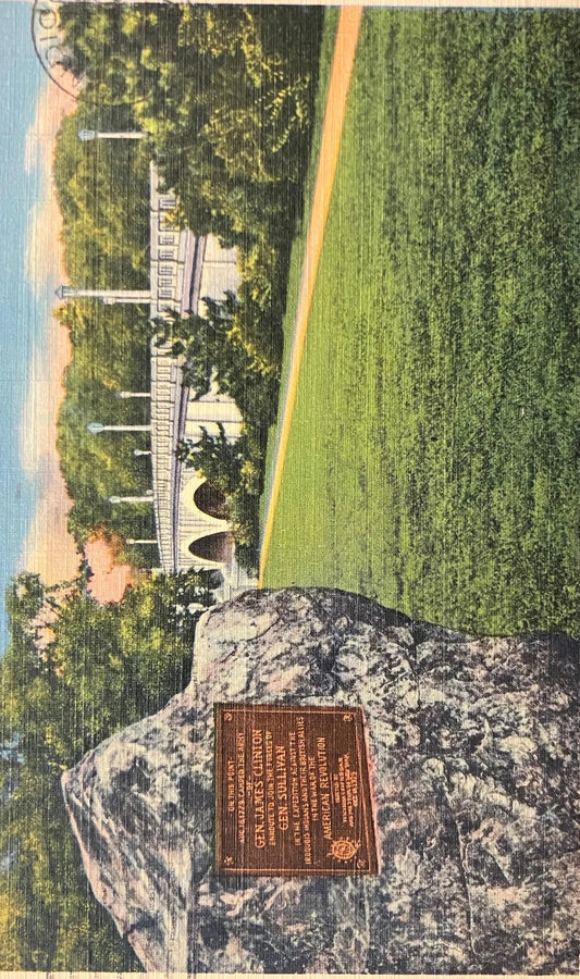 Memorial Bridge, Binghamton, New York - Vintage Bridge Postcard