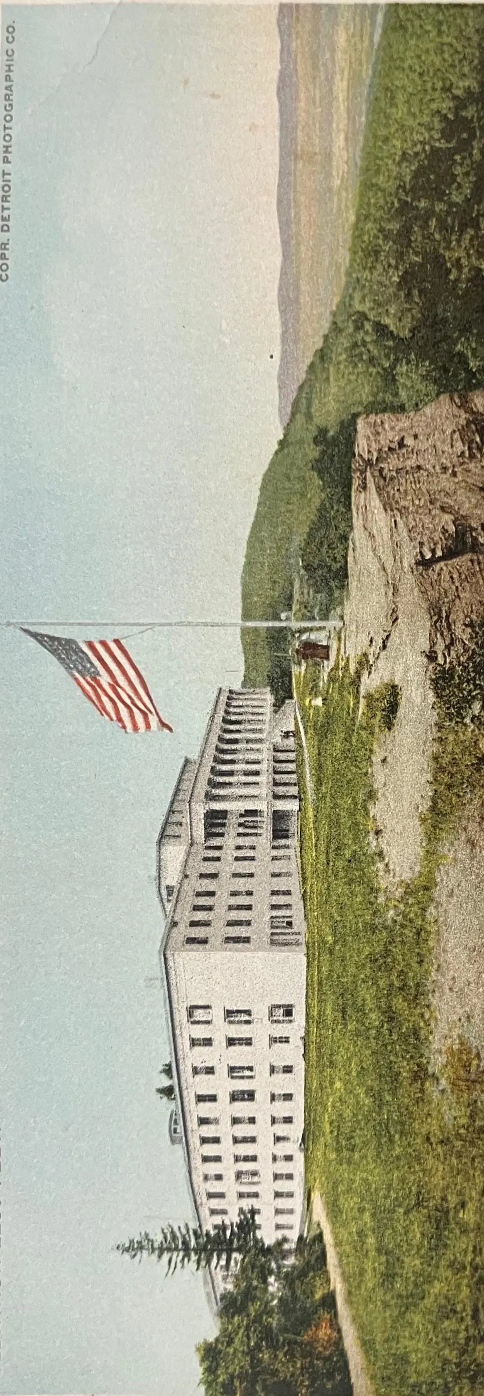 Catskill Mountain House - View Extending Over 12,000 Square Miles of the Valley of the Hudson - Elevation 2250 Feet - Vintage Postcard