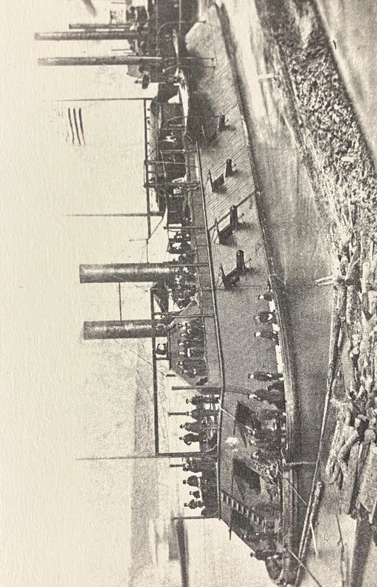 U.S.S. Cairo - Photo: Library of Congress - Vintage Military Postcard