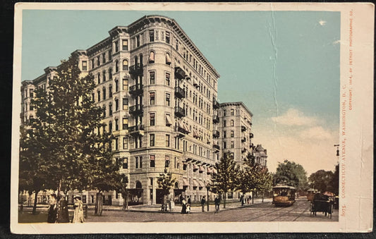 Connecticut Avenue, Washington, D. C. - Copyright 1904 by Detroit Photographic Co. - Vintage Postcard