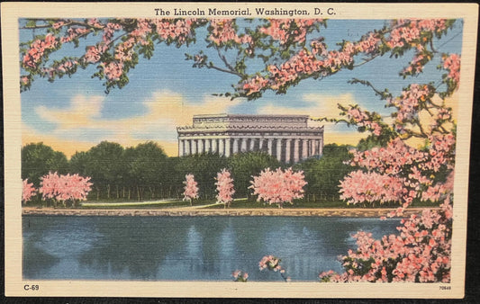 The Lincoln Memorial, Washington, D. C., Maryland -  Vintage Postcard