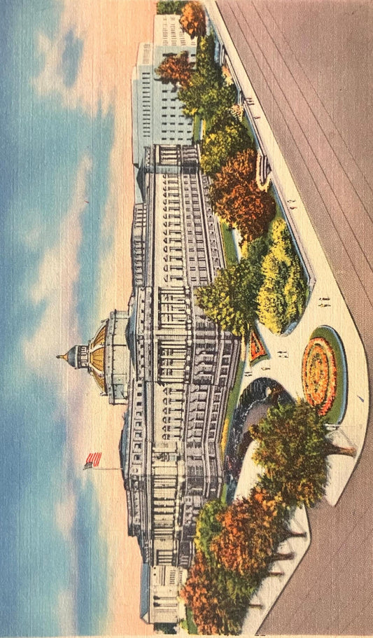 Library of Congress and Annex, Washington, D. C., Maryland - Vintage Postcard