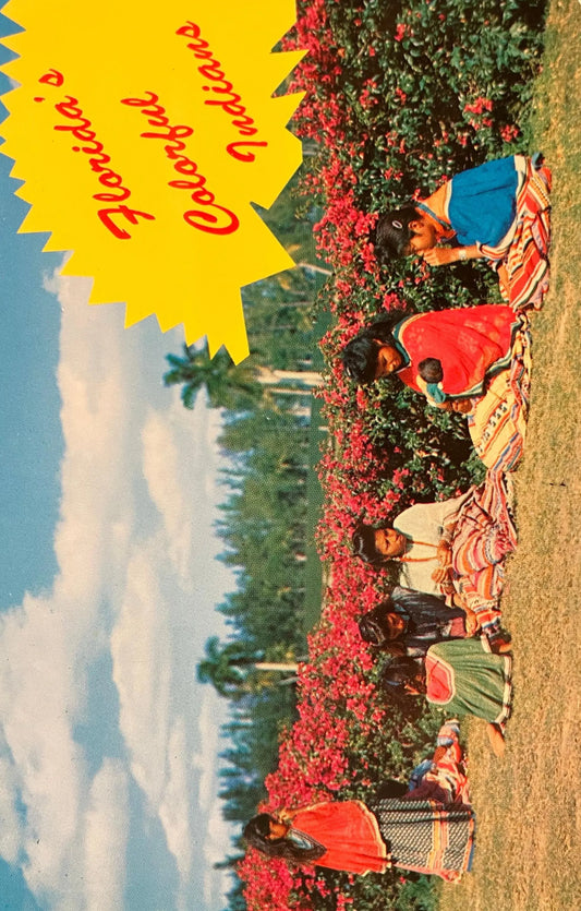 Florida’s Colorful Indians - Photo: H. W. Hannau - Vintage Postcard