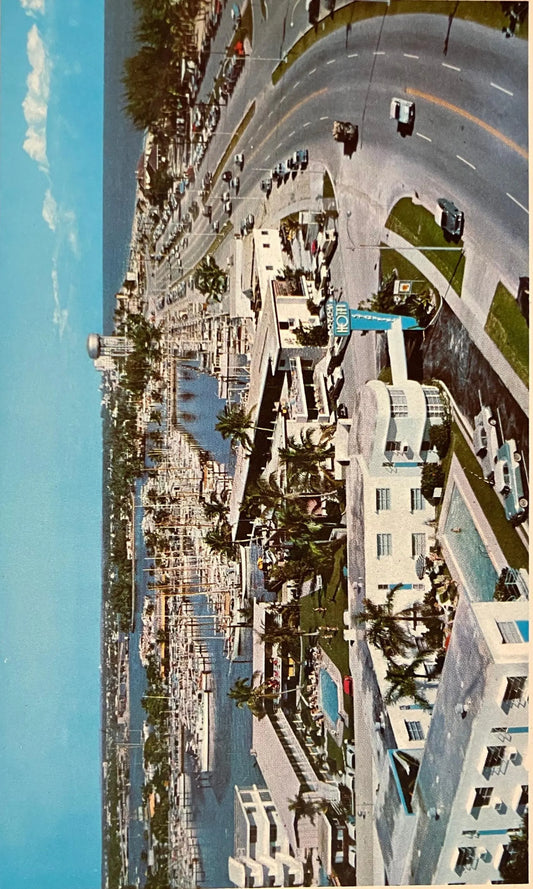 Bahia Mar Yacht Basin and New Highway A1A Ft. Lauderdale, Florida - Vintage Boat Postcard