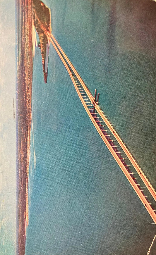 The Gandy Bridge, Florida - Color: La Verne Smith - Vintage Bridge Postcard