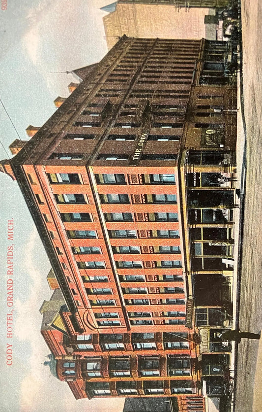 Cody Hotel, Grand Rapids, Michigan - Vintage Hotel Postcard