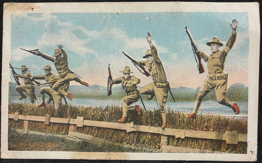 The Charge - Vintage Army Postcard
