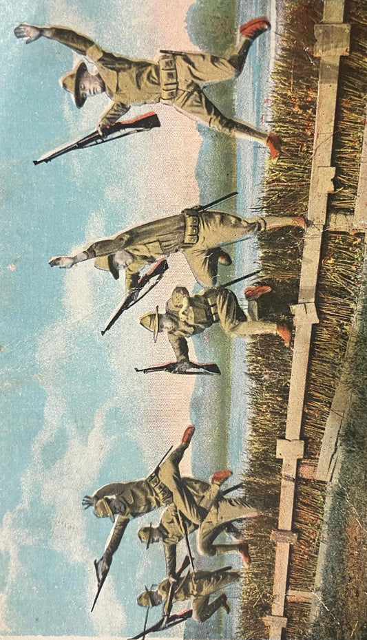 The Charge - Vintage Army Postcard