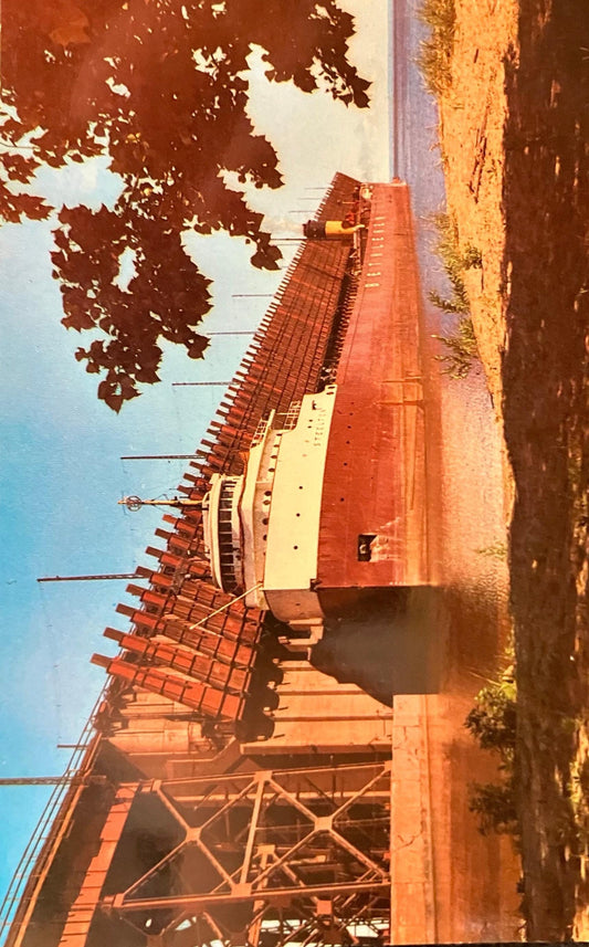Lake Superior and Ishpeming Railroad Company Ore Docks in the Upper Harbor at Marquette, Michigan - Vintage Harbor Postcard