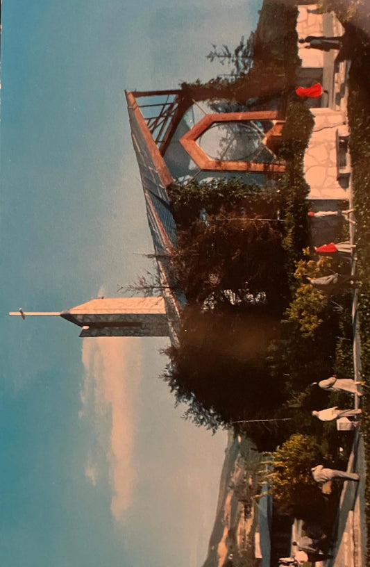 Wayfarers’ Chapel - Rancho Palos Verdes, California - Photo: Geo E. Watson - Vintage Church Postcard