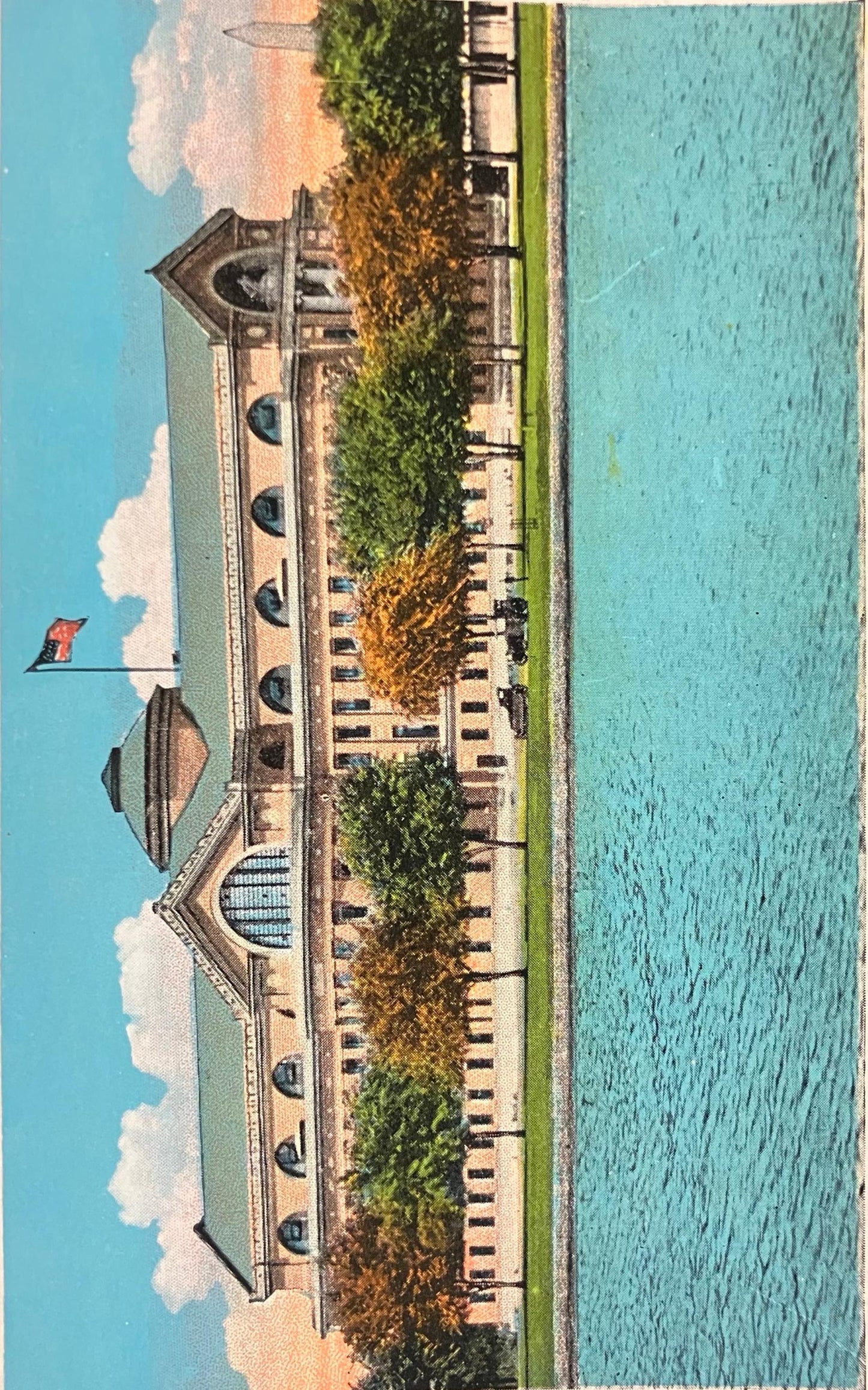 Army War College, Washington D. C. - Vintage Army Postcard