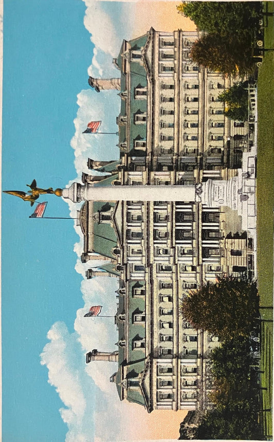 1st Division Memorial East Side of War, State and Navy Buildings, Washington D. C. - Vintage WWI Postcard