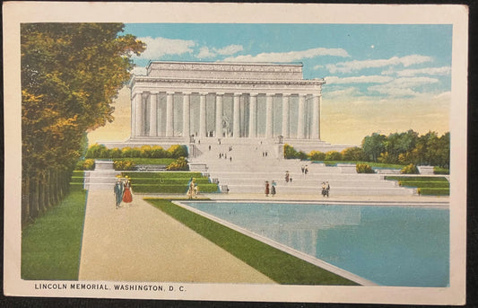 Lincoln Memorial, Washington D. C., Maryland - Vintage Postcard