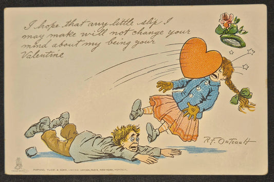 Valentine's Day Art Humorous Drawing - Postcard