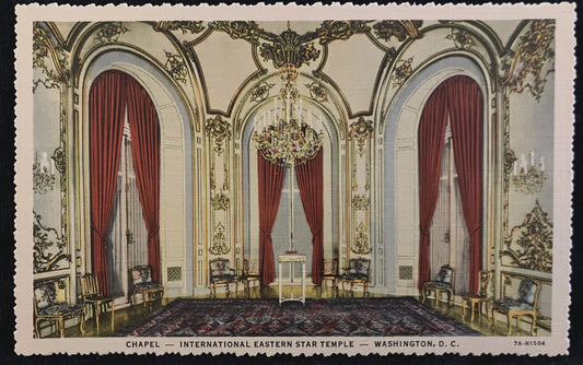 Chapel - International Eastern Temple - Washington D.C. -  Vintage Postcard
