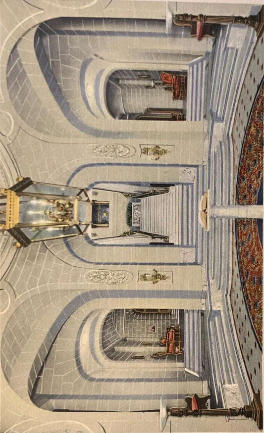 Lobby - International Eastern Temple - Washington D. C., Maryland -  Vintage Postcard
