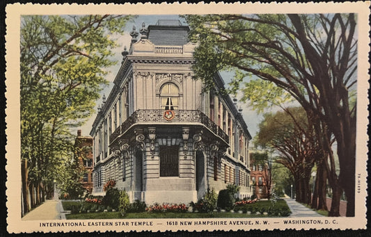 International Eastern Star Temple - New Hampshire Avenue - Washington, DC. -  Vintage Postcard