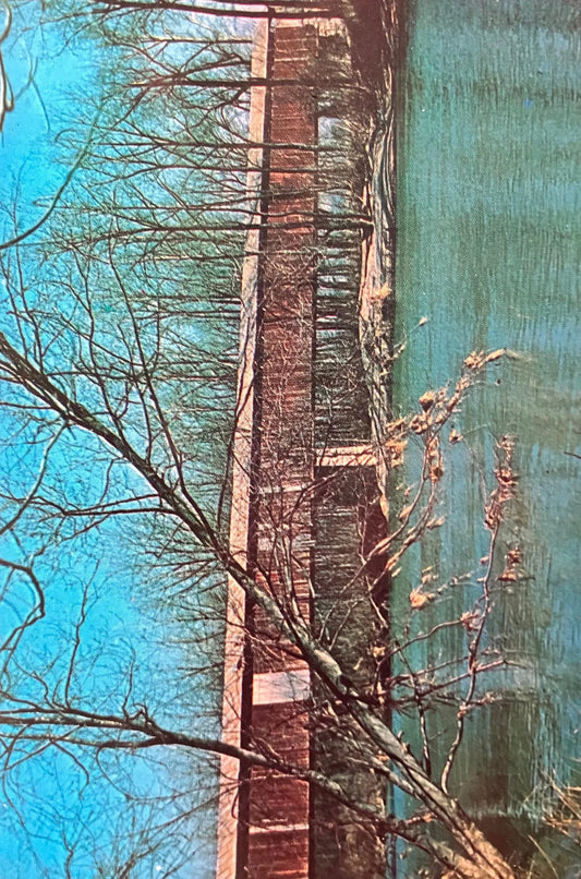 Ewing Bridge in Jackson County, Indiana - Photo: Terry Miller - Vintage Covered Bridge Postcard