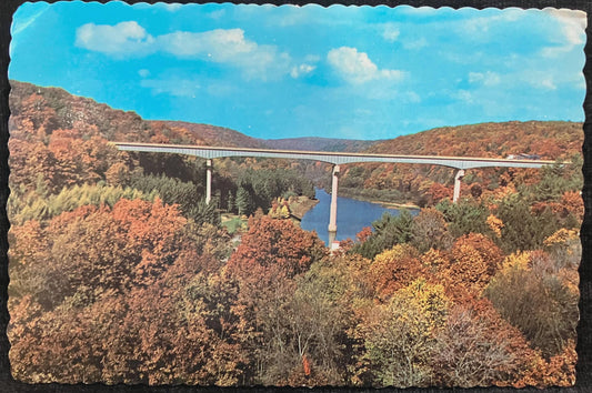 Interstate 80 - The Scenic Shortway - Pennsylvania - Photo: Don Ceppi - Vintage Bridge Postcard