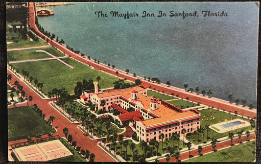 The Mayfair Inn in Sanford, Florida - Vintage Inn Postcard