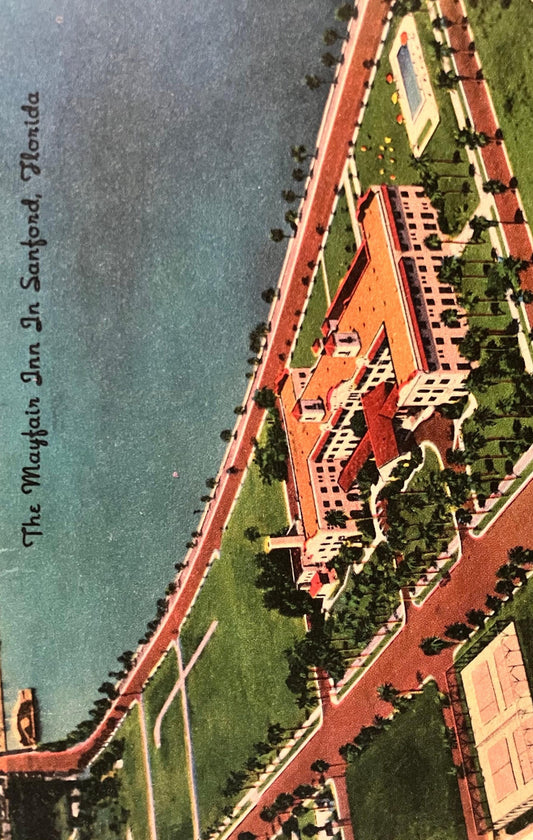 The Mayfair Inn in Sanford, Florida - Vintage Inn Postcard