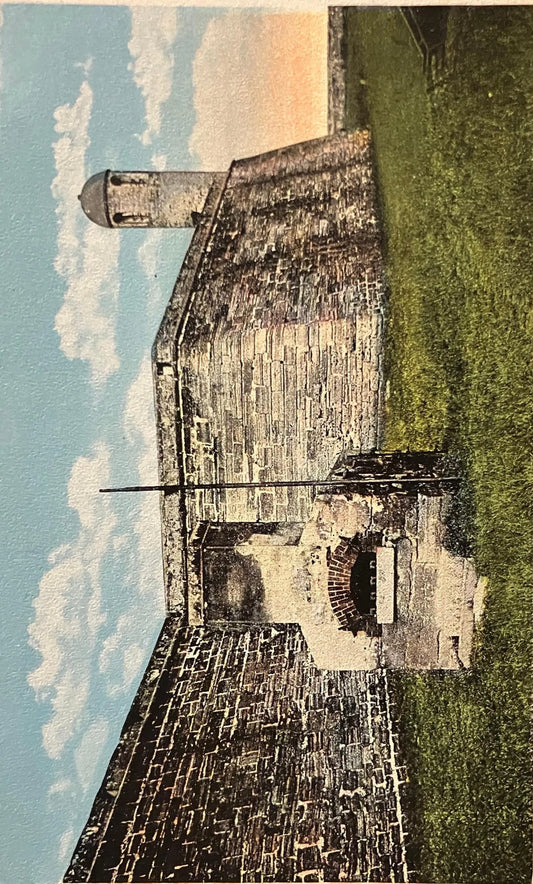 Hot Shot Oven, Fort Marion, St. Augustine, Florida - Copyrighted W. J. Harris - Vintage Postcard